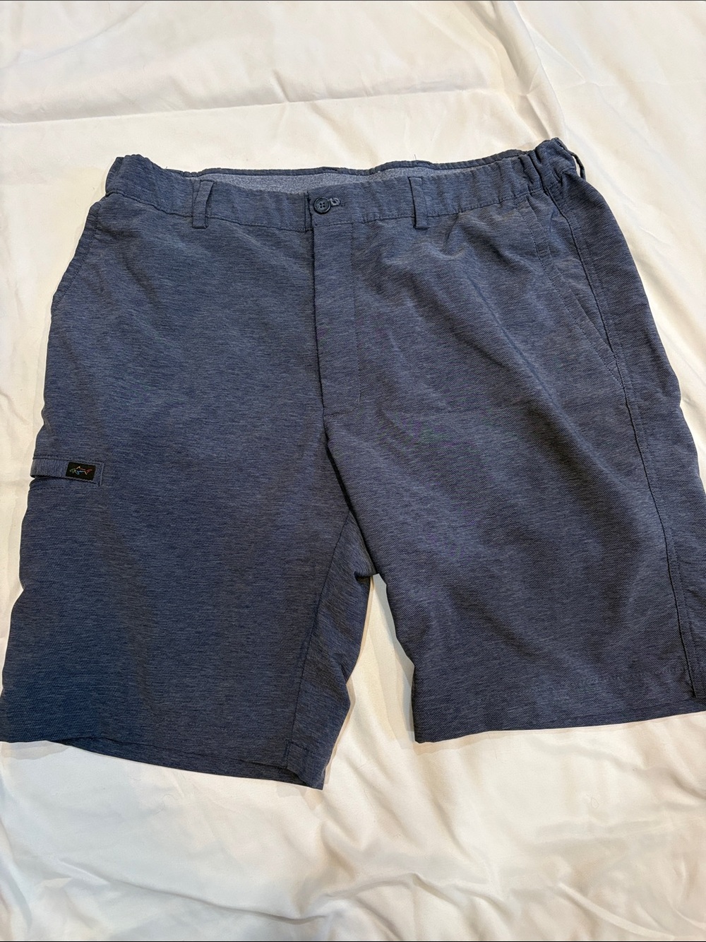 Greg Norman Collection Men’s Navy Heather Hybrid Shorts